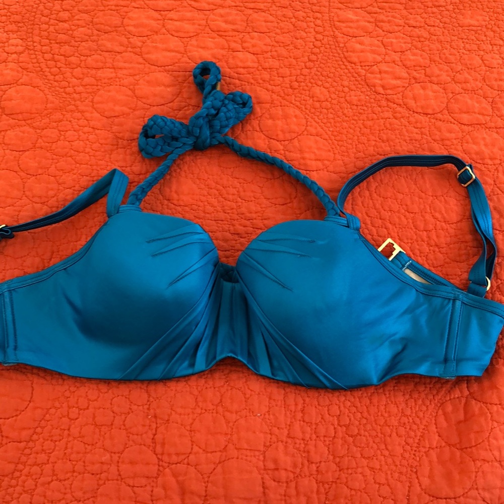 Bright aqua blue bikini